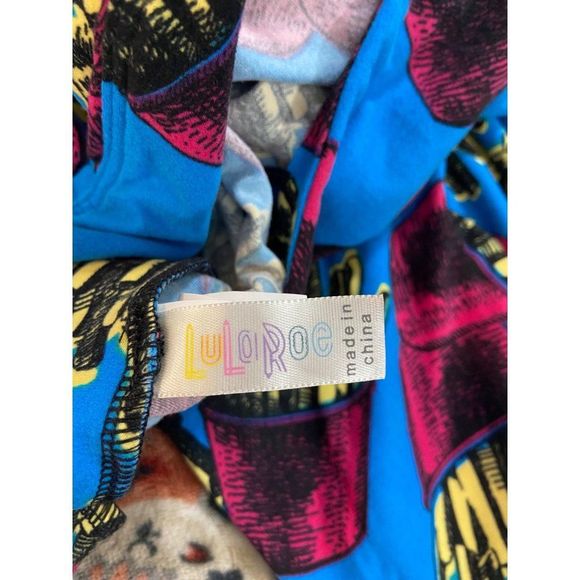 LuLaRoe LIMITED EDITION OS FRENCH FRY RARE NOVELTY  Leggings One Size - Picture 5 of 6